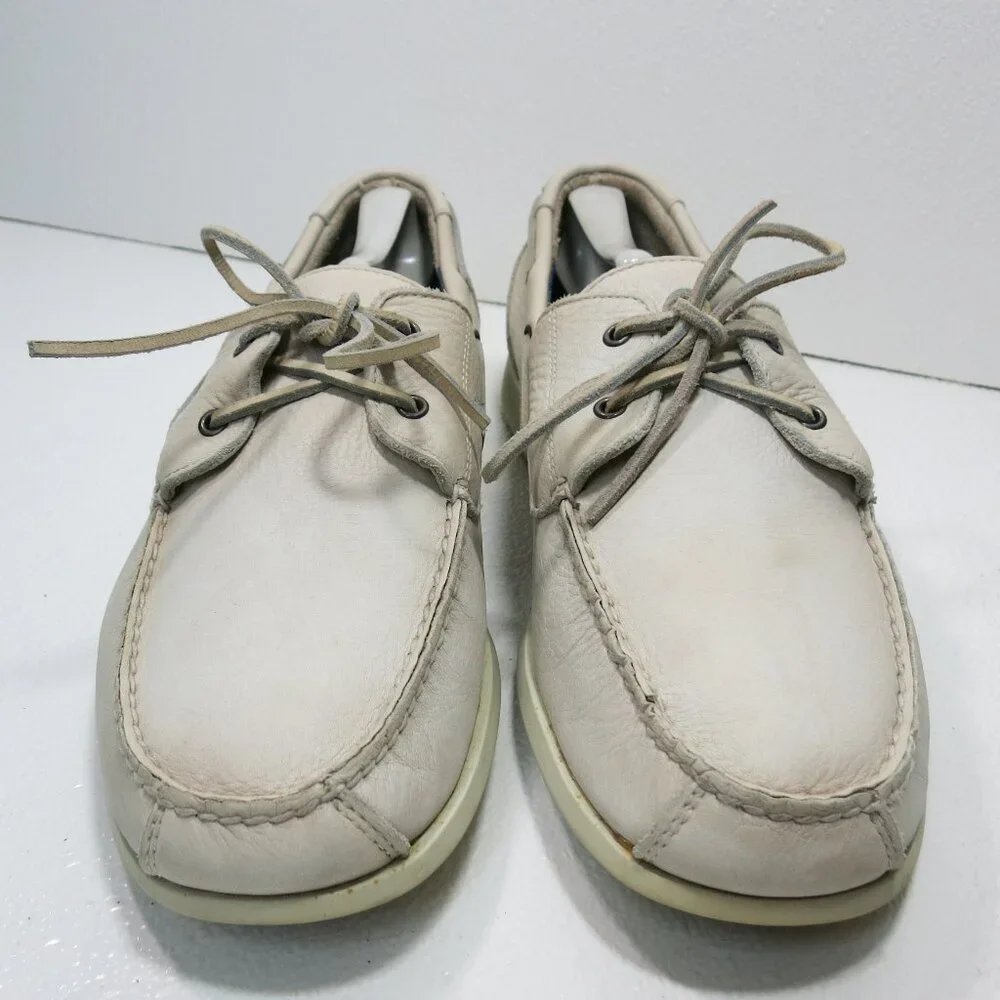 Rockport Genuine Handsewn Leather Deck Boat Shoes Men's Footwear Zapatos 13 M